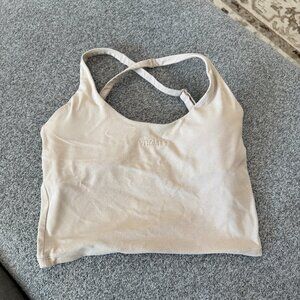Vitality Cloud II Lace Up Tank - Khaki - Size Small